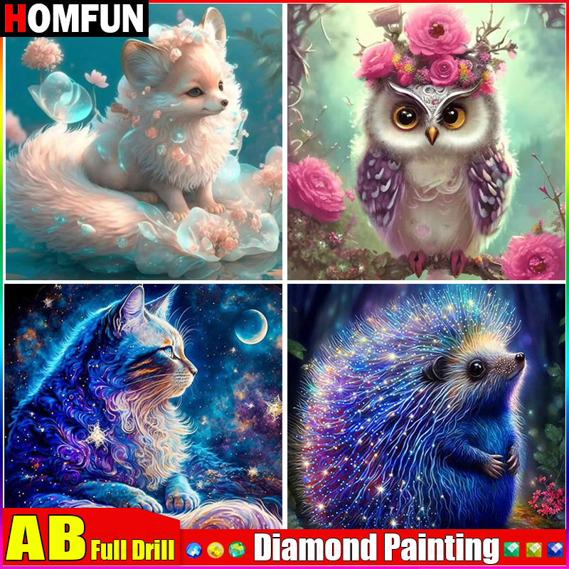 Embroidery Roll Pattern - HOMFUN AB ricamo diamante pieno 
