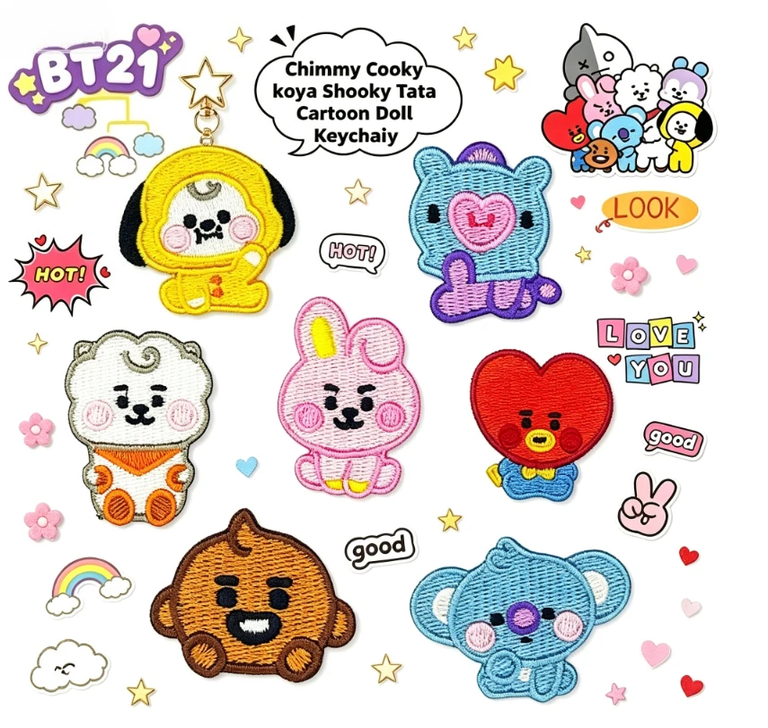 Embroidery Patches - Patch Ricamate Autoadesive LINE FRIENDS BT21