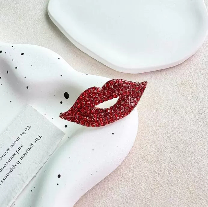 Pieno di spille a forma di lab - Embroidery Lips recensione e prezzo