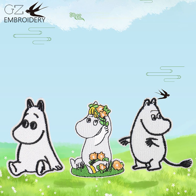 Toppe Ricamate Moomin Cartone  - Embroidery Patches recensione e prezzo