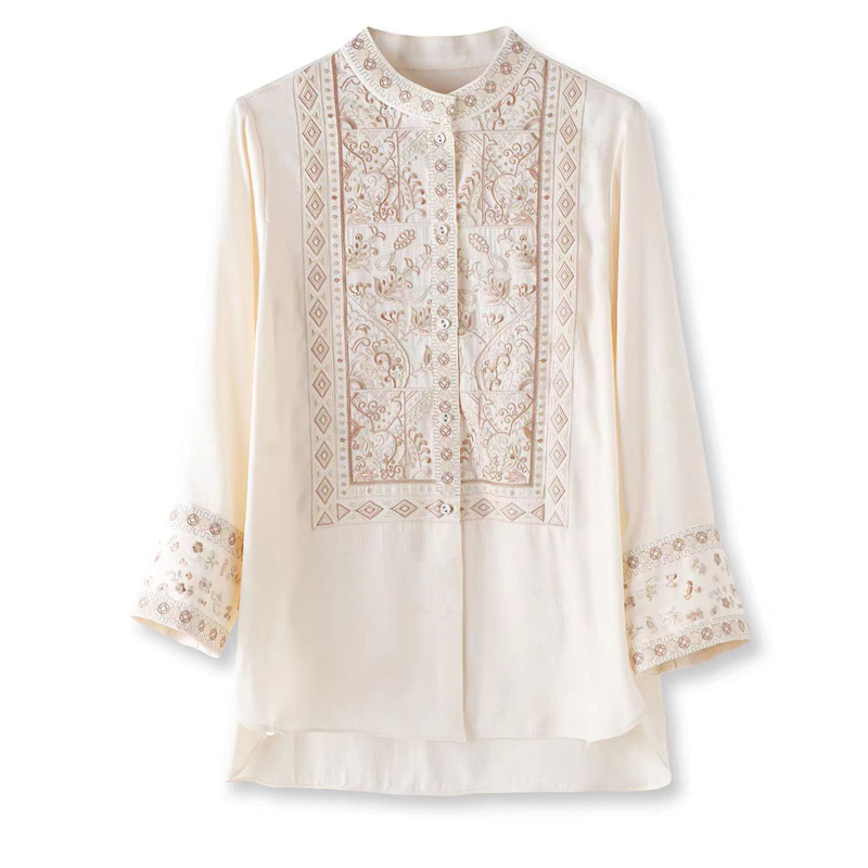 Camicia Estiva in Seta e Rayon - Embroidery Unique Design recensione e prezzo