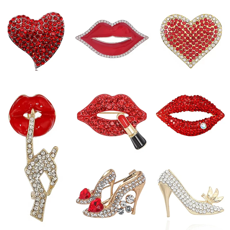 1pc Labbra REGINA Spilla per l - Embroidery Lips recensione e prezzo